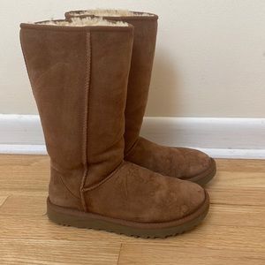 UGG fur boots, size 8